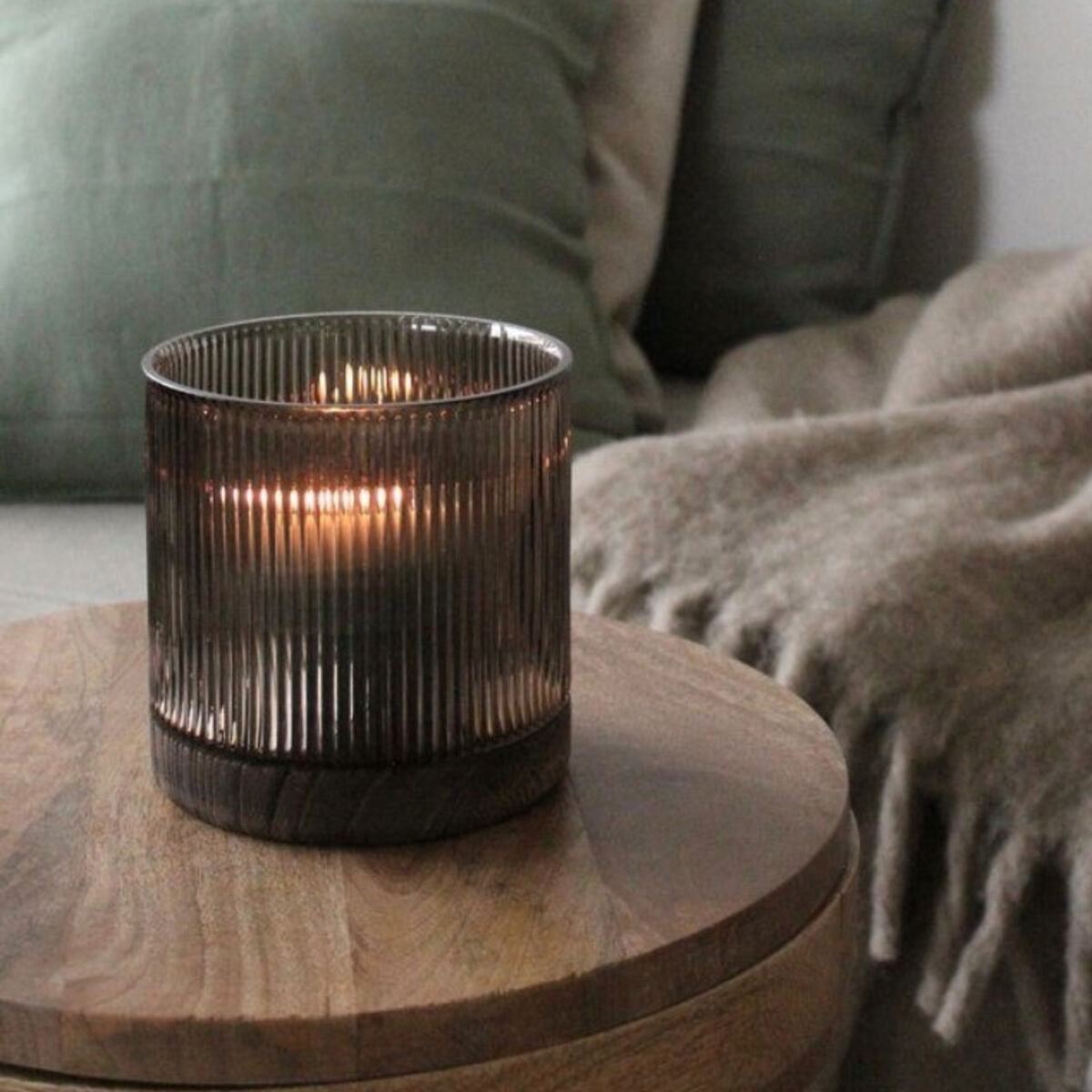 Fanni K Vekki lasilyhty 14 cm ruskea